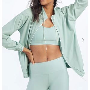 Summersalt The On-The-Go Zip-Up Jacket in Sage